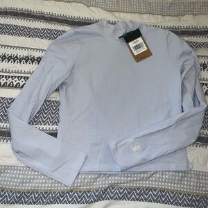 NWT! The North‎ Face L/S Evolution Fitted Mock Neck-Size L Dusty Periwinkle